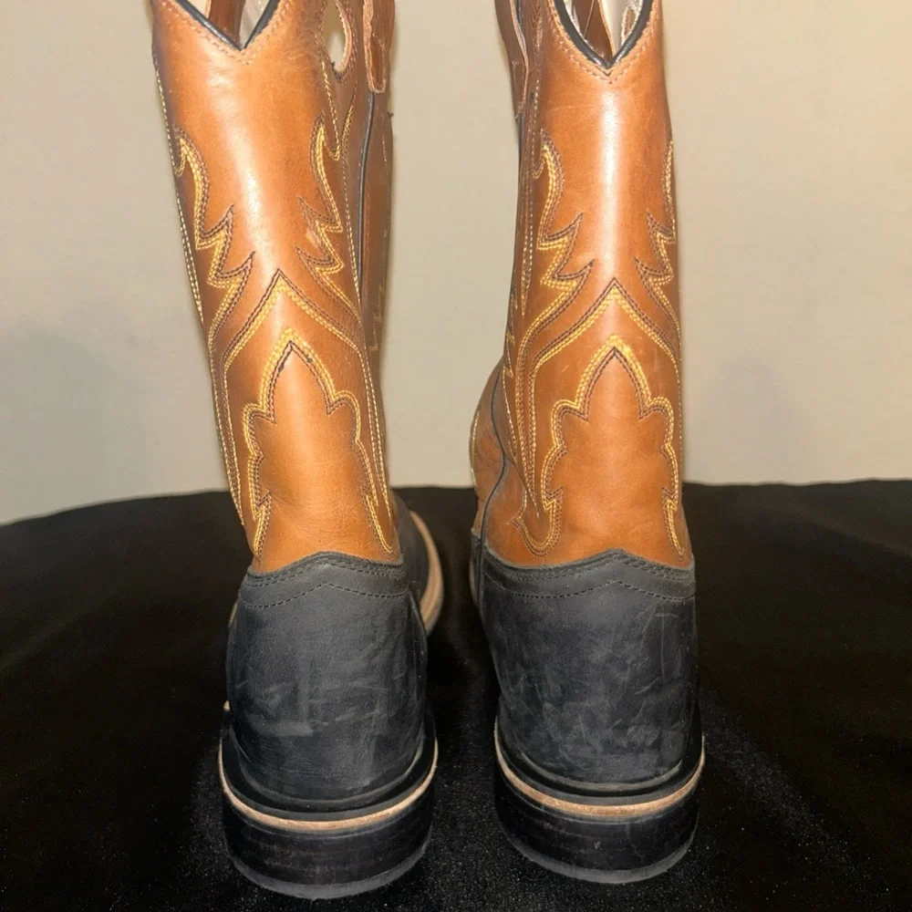 Cody James Black and Brown Cowboy Boots Size 6 - Picture 6 of 12